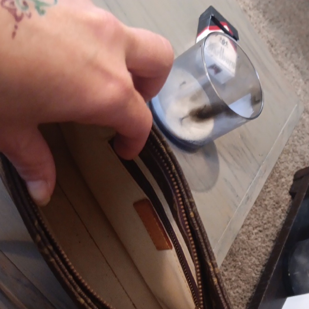 Louis Vuitton Brown and Gold Monogram Clutch - Picture 4 of 4